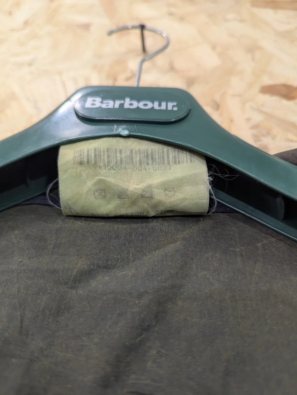 Vintage Durham Barbour Wax Parka Jacket Men Medium C38 Green A1 Hood 90s England
