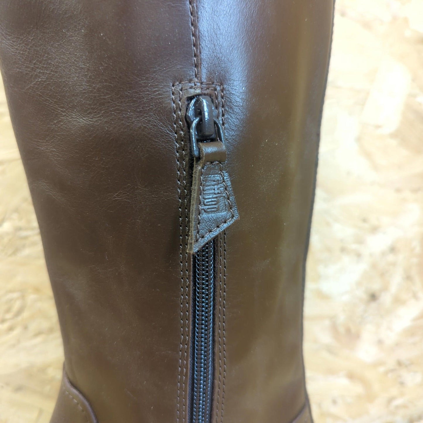 Fitflop Womens Signey Mixte Boots Zip Knee High Leather UK Size 4 Eu 37 VGC