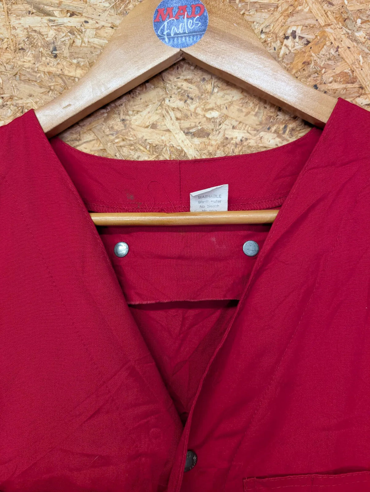 Filson Red Cotton Dry Cloth Vest Mens Size 40 Medium USA Made Lot 10 Gilet 60s