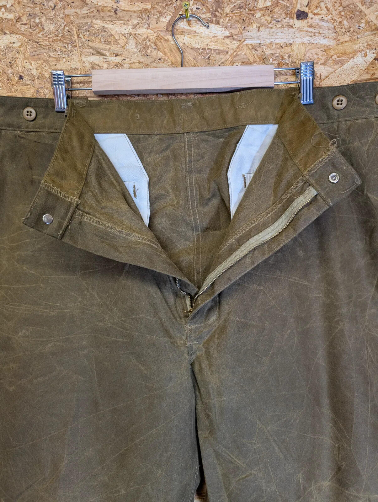 Filson Single Tin Cloth Pants W44 L31 Style 69 Thorn Trousers Workwear USA Made