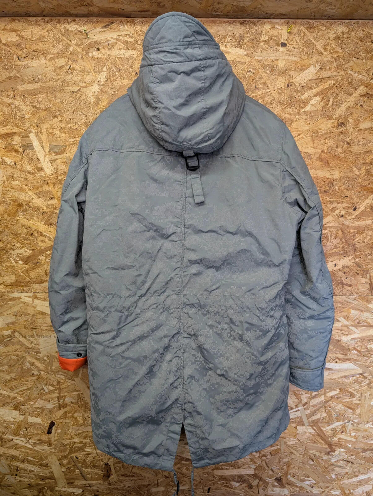I Spiewak & Sons Golden Fleece Hooded Parka Mens XL Grey Polyester Camouflage