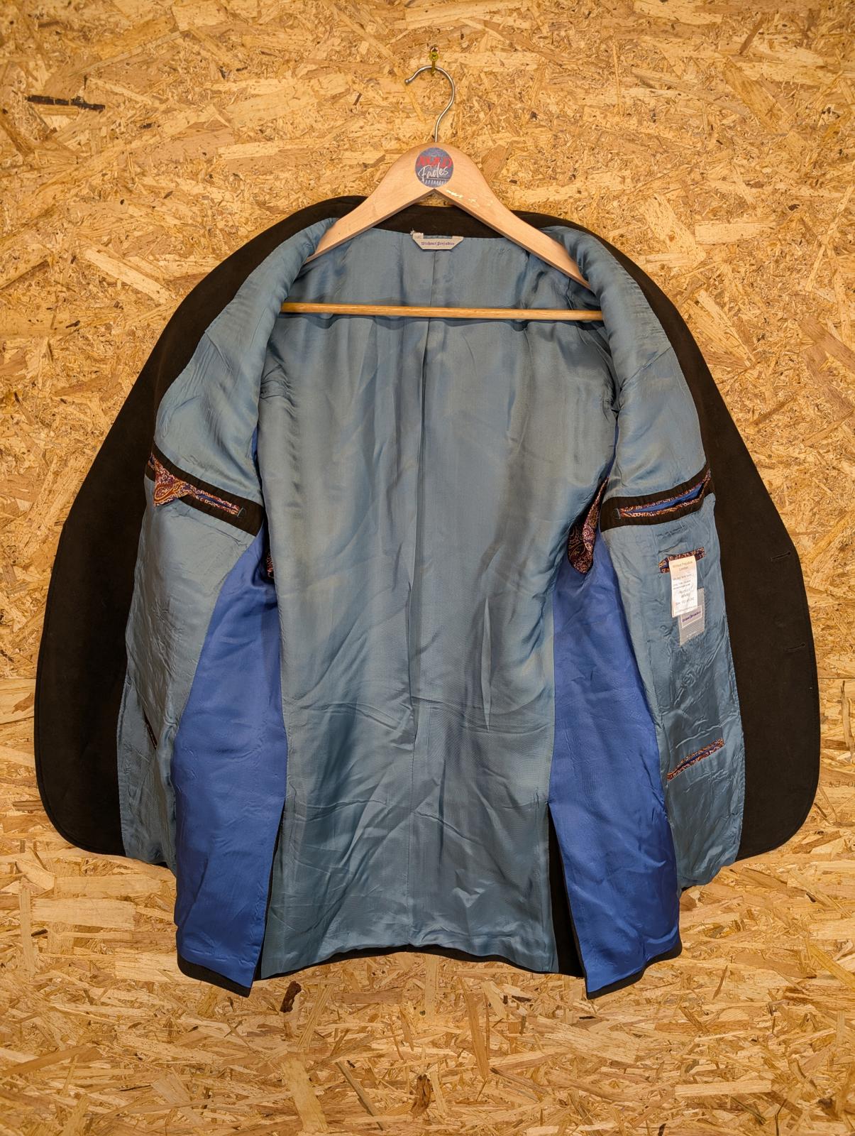 Without Prejudice Size 40 Medium Buckley Blazer Jacket Wool Brown