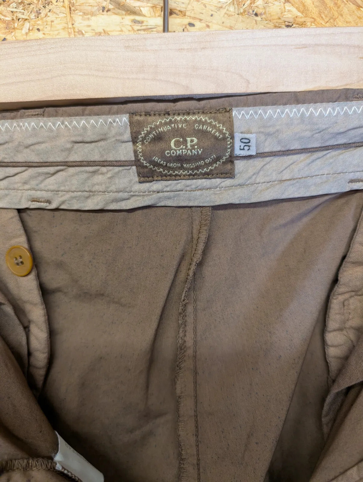 Vintage CP Company Trousers Men W30 L30 Espresso Brown Cotton Italy Massimo Osti
