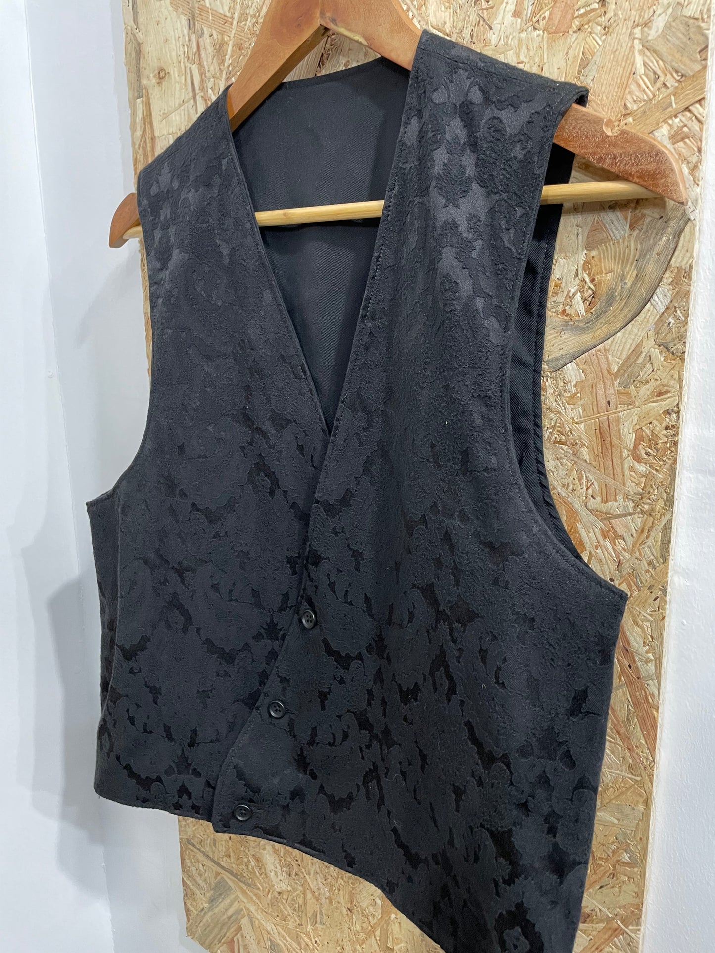 Engineered Garments Reversible Black Waistcoat Lined Vest Made In USA Small