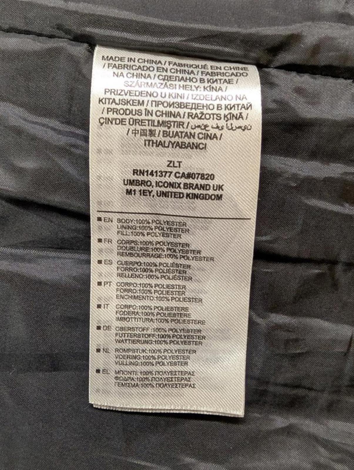 West Ham United Hooded Puffa Jacket Large Men Utility Black Zip Coach Football