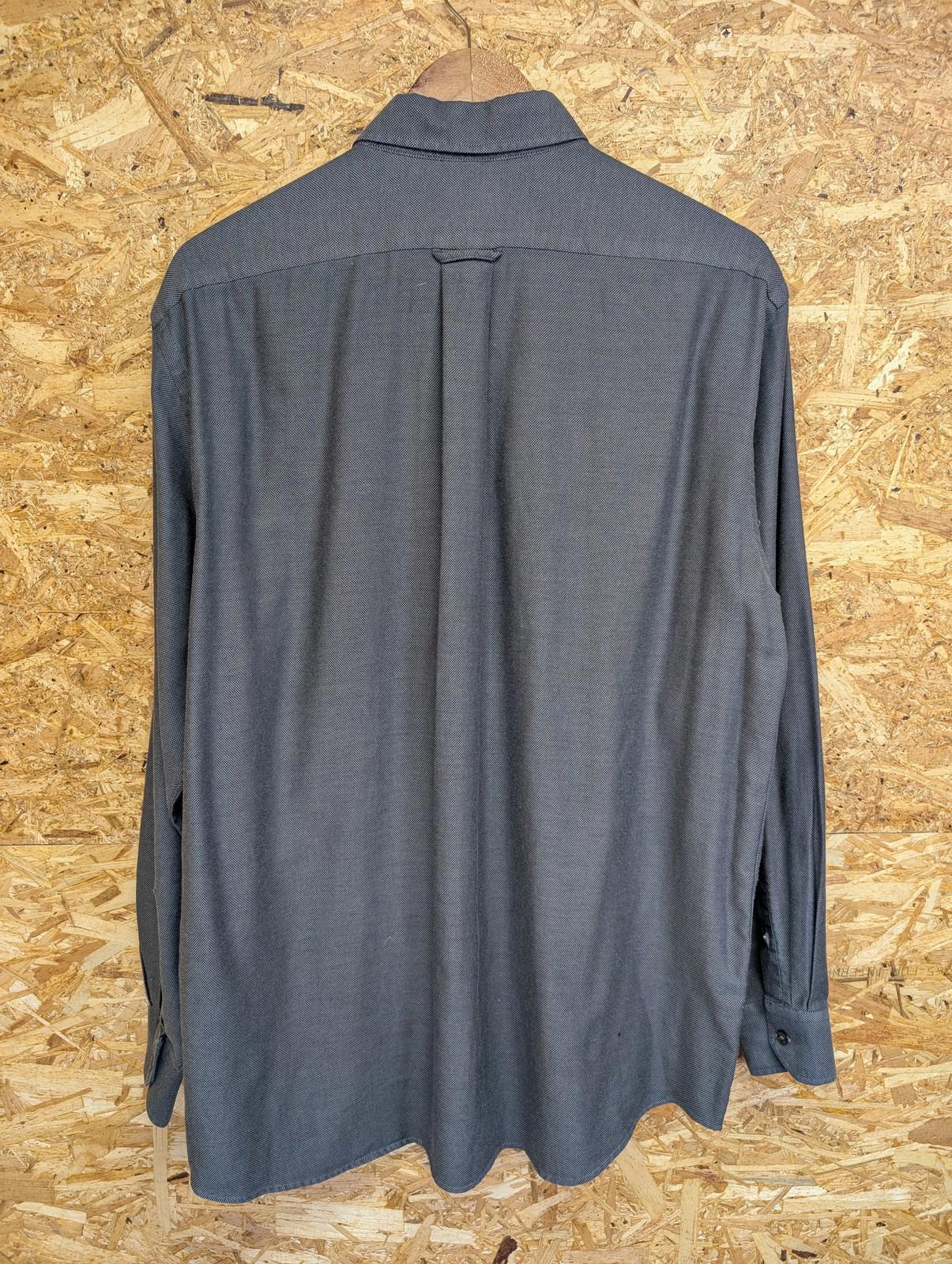 Lacoste Shirt Large 42 Men Long Sleeve Grey Cotton Casuals Button Collar France