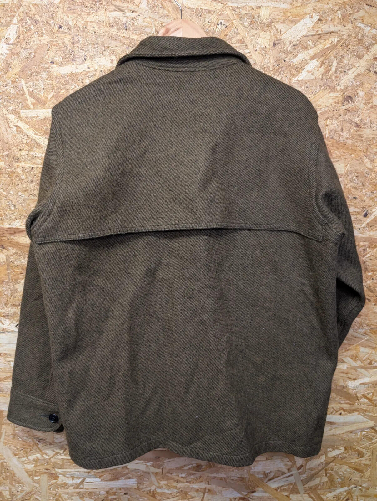 Vintage Woolrich Overshirt Jacket Mens Brown Wool Workwear USA 80s Mackinaw