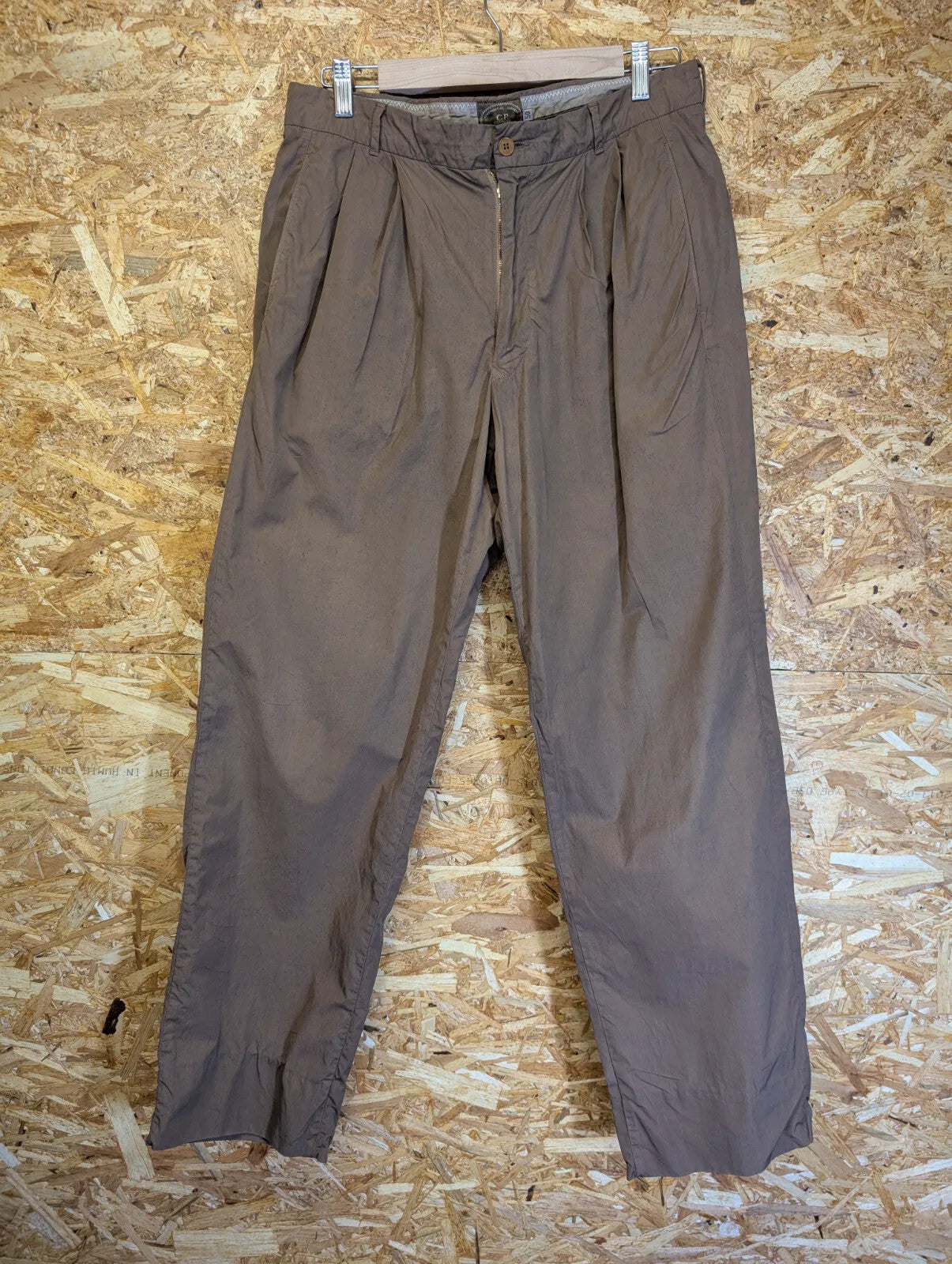 Vintage CP Company Trousers Men W30 L30 Espresso Brown Cotton Italy Massimo Osti