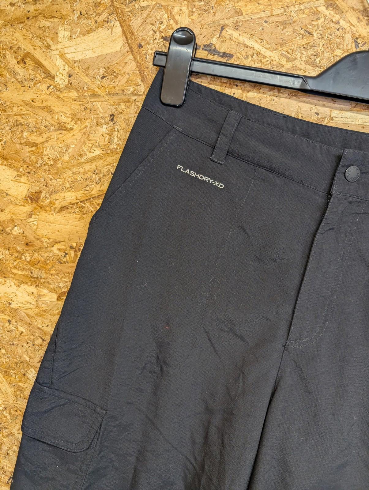 North Face Cargo Trousers 12 W30 Women FlashDry XD Black Hiking Nylon Joggers