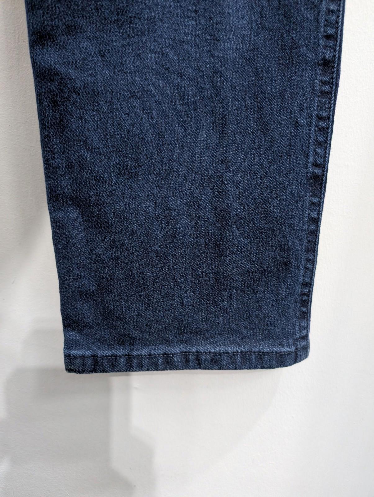 Armani Jeans Womens W30 L33 Stretch Straight Leg Mid Rise Navy Blue Vintage 90s