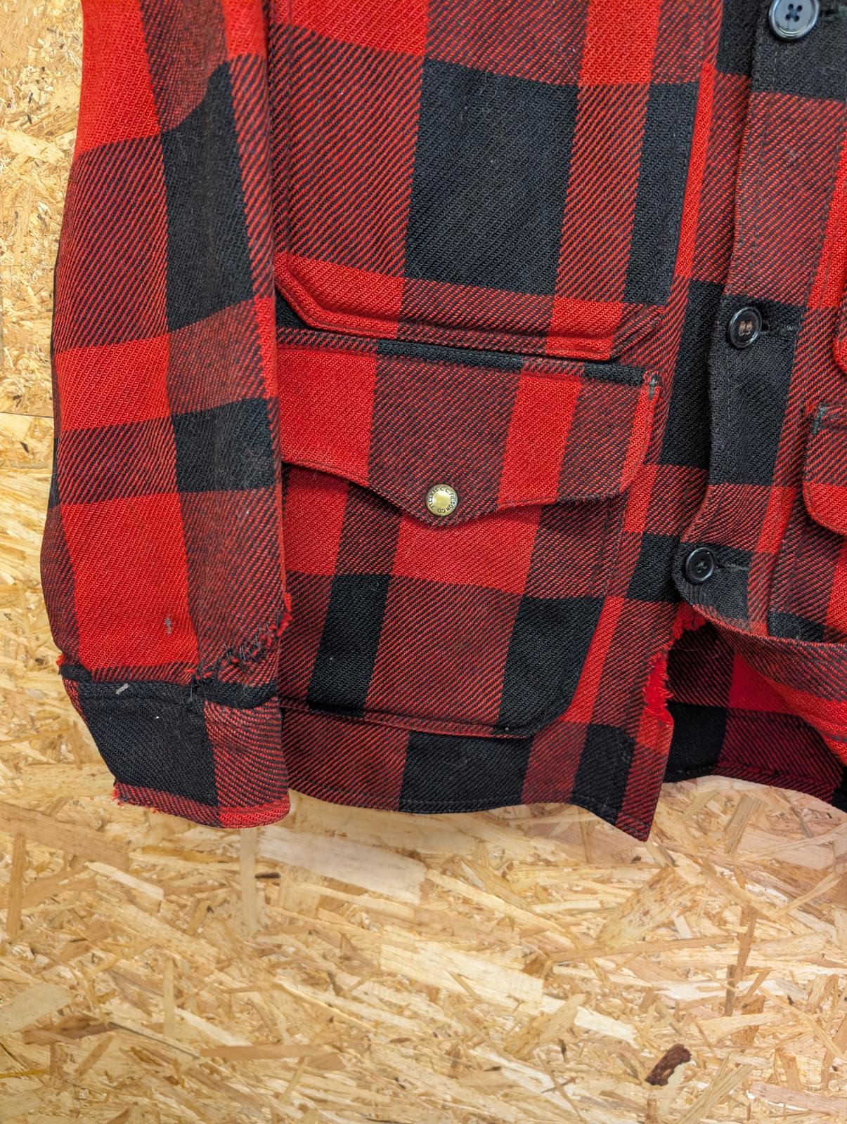 Filson Mackinaw Wool Union Cruiser Mens Large Jacket Made USA Vintage 50s