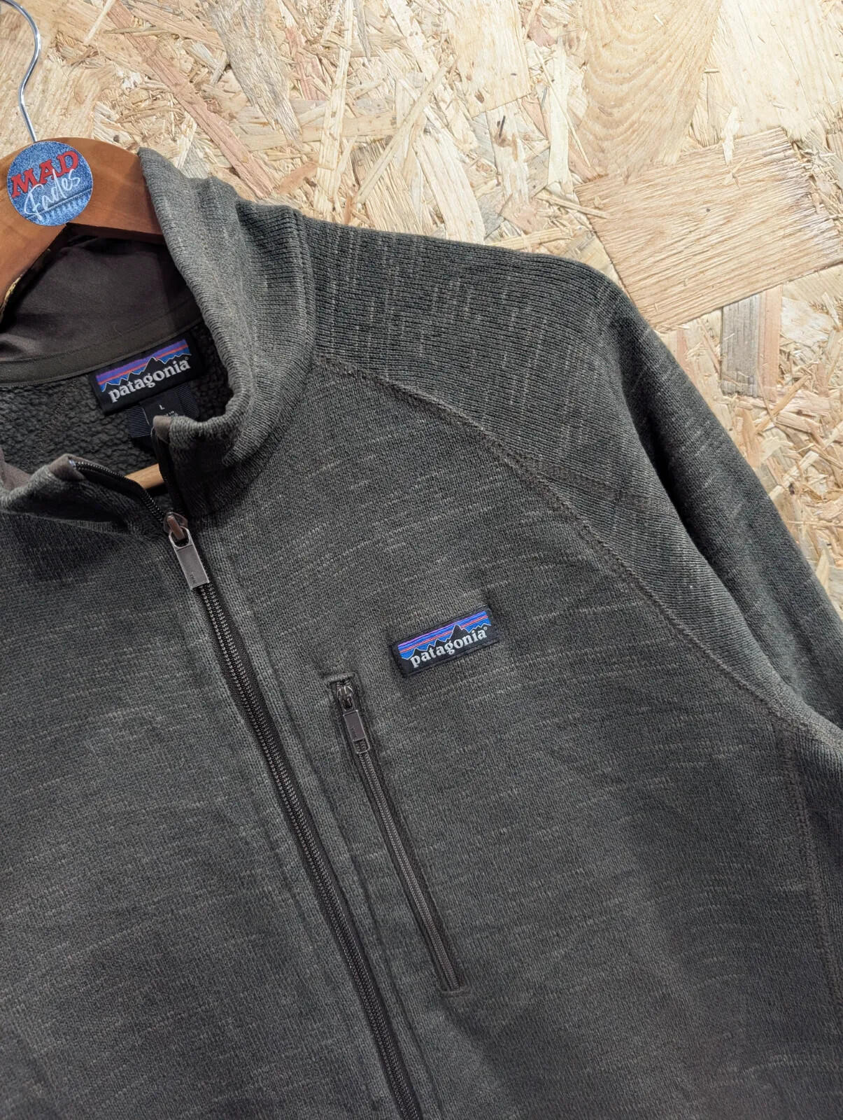 Patagonia Better Sweater Fleece Mens XL Brown Full Zip Pullover Snap-T Synchilla