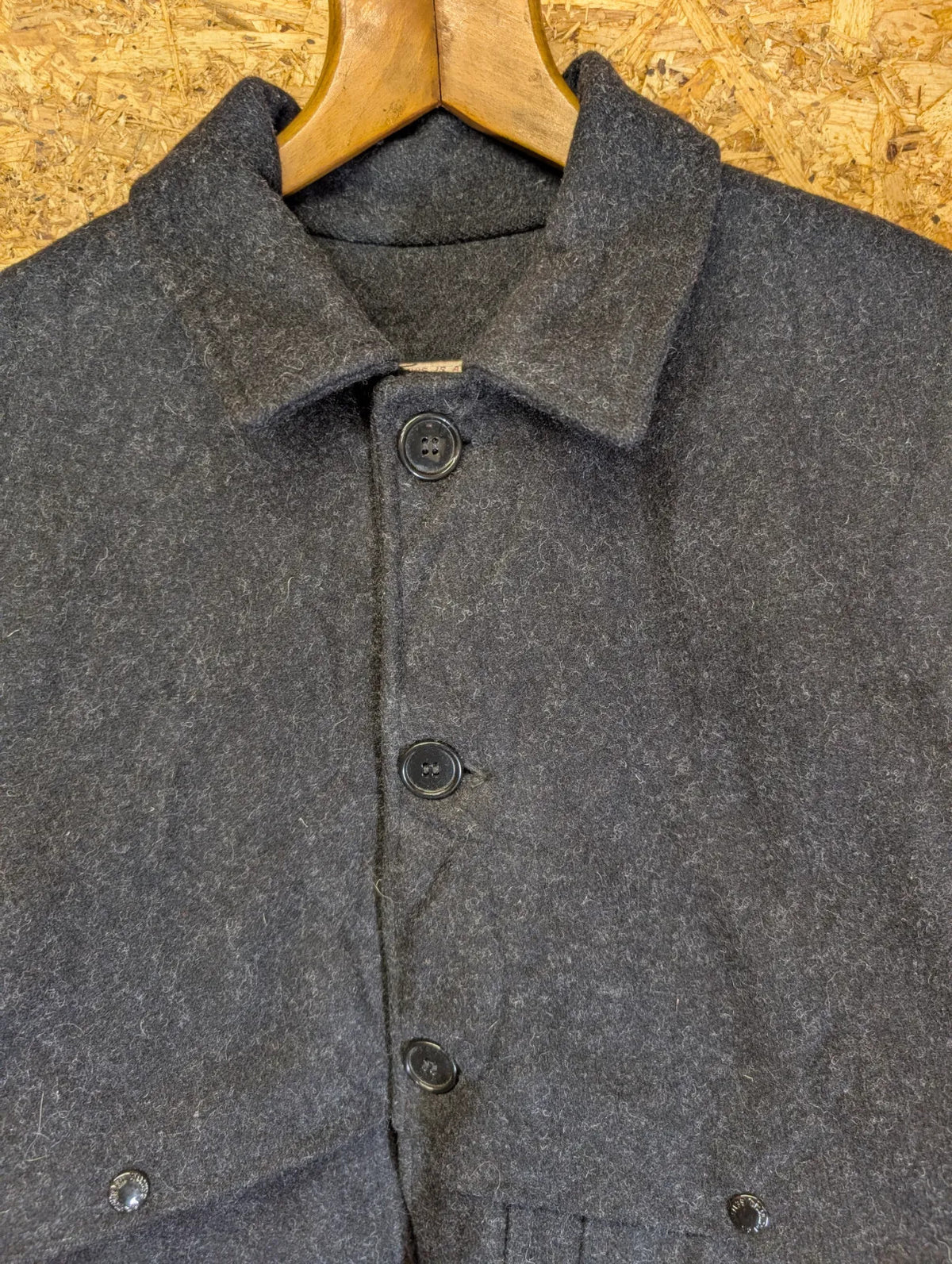 Filson Double Mackinaw Wool Cruiser Coat Mens XXL Charcoal Cape Heavy USA Made