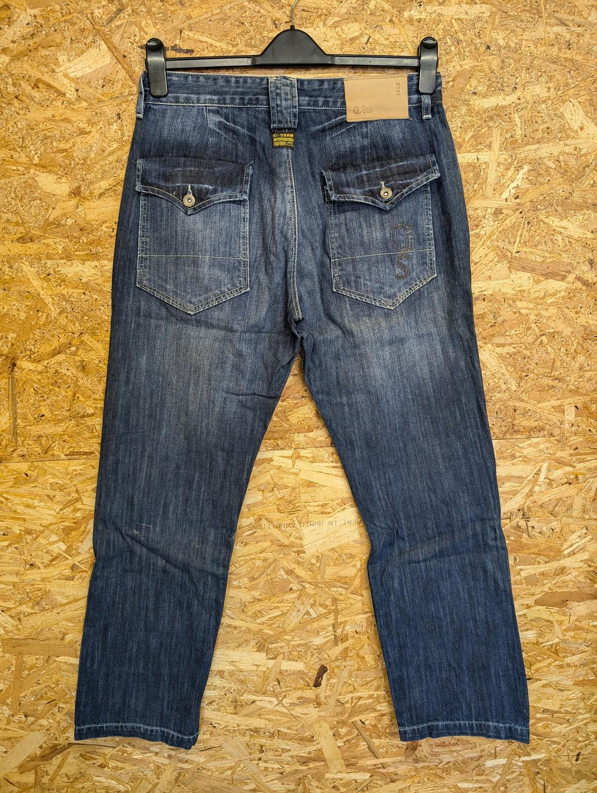 G-Star Radar Low Loose Jeans W34 L32 Men Straight Leg Denim Blue Italy Made