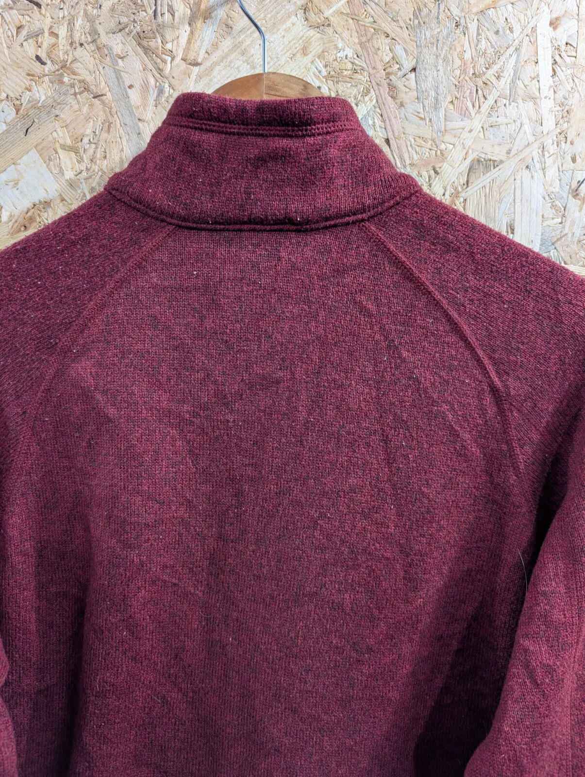 Patagonia Better Sweater Fleece Mens XL Small Burgundy 1/4 Zip Snap-T Synchilla