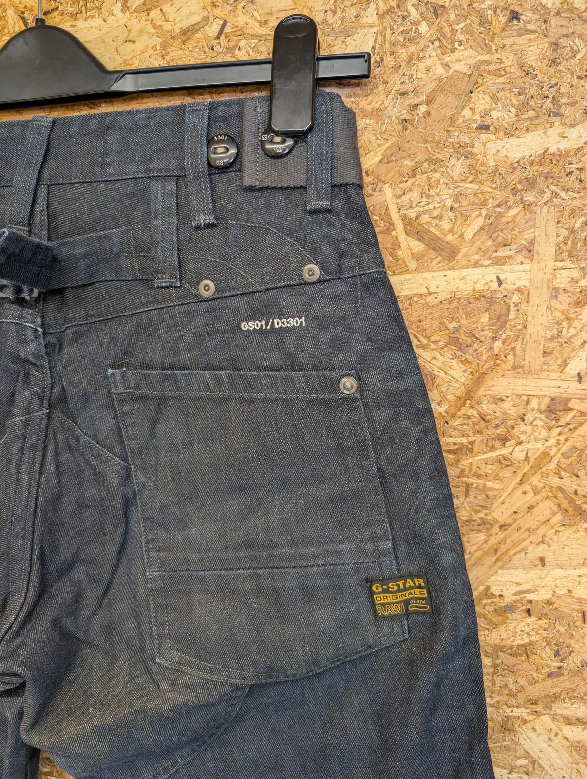 G-Star Raw Storm Elwood Jeans W28 L32 Men Cargo Utility Straight Leg Dark Denim