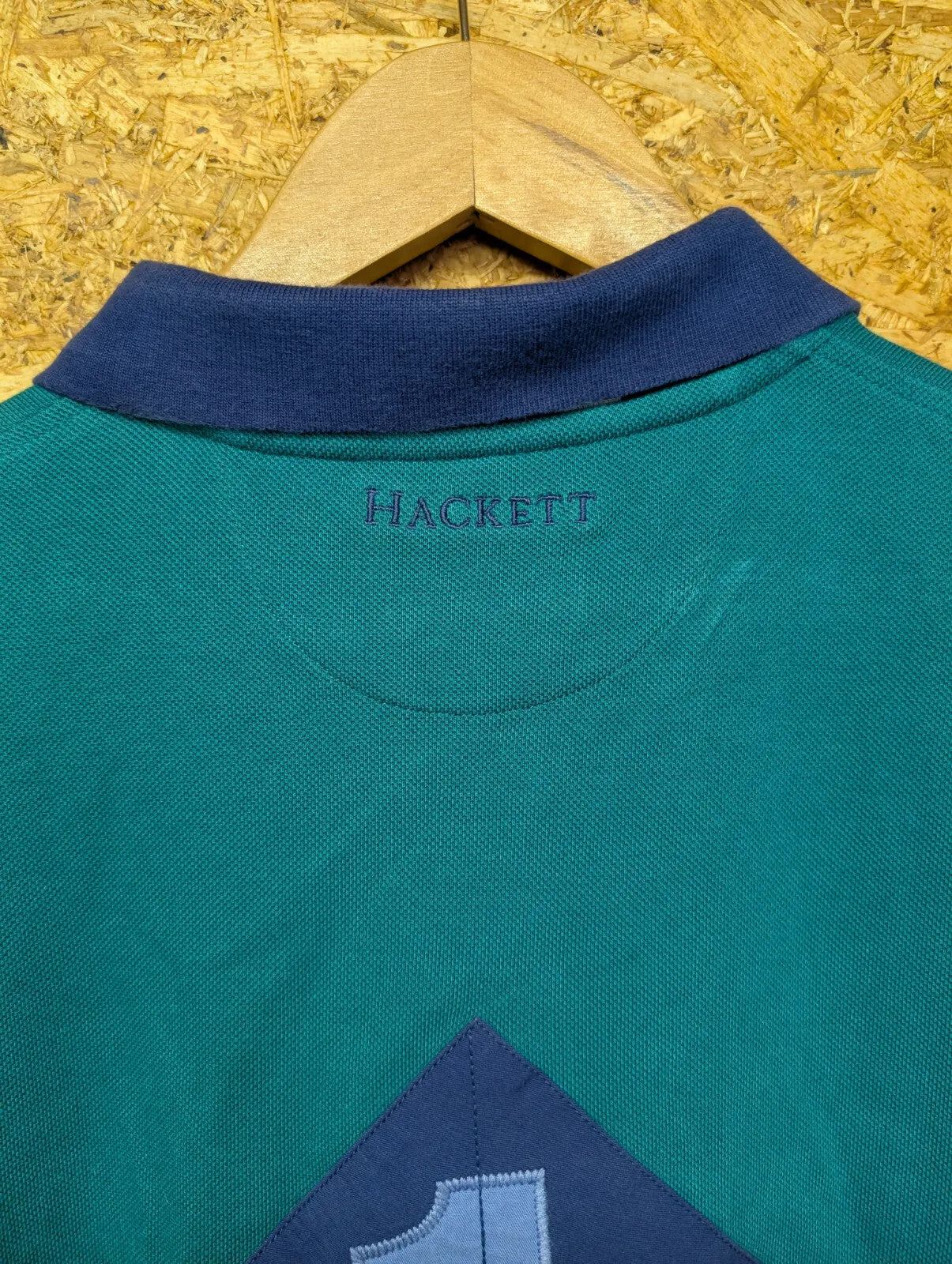 Vintage Hackett London Polo Shirt Mens XXL Green Cotton Embroidered 1 Logo 90s