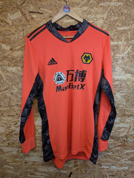 Adidas Wolverhampton Wanderers Football Shirt Mens Small Wolves Goalkeeper