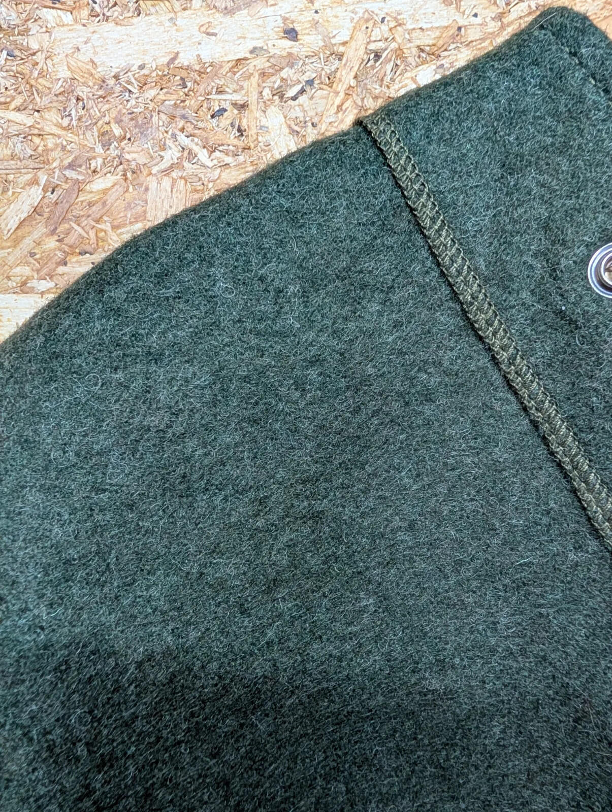 Filson Mackinaw 21 Wool Vest Men 44 XL Forest Green Snap Liner Gilet Body Warmer