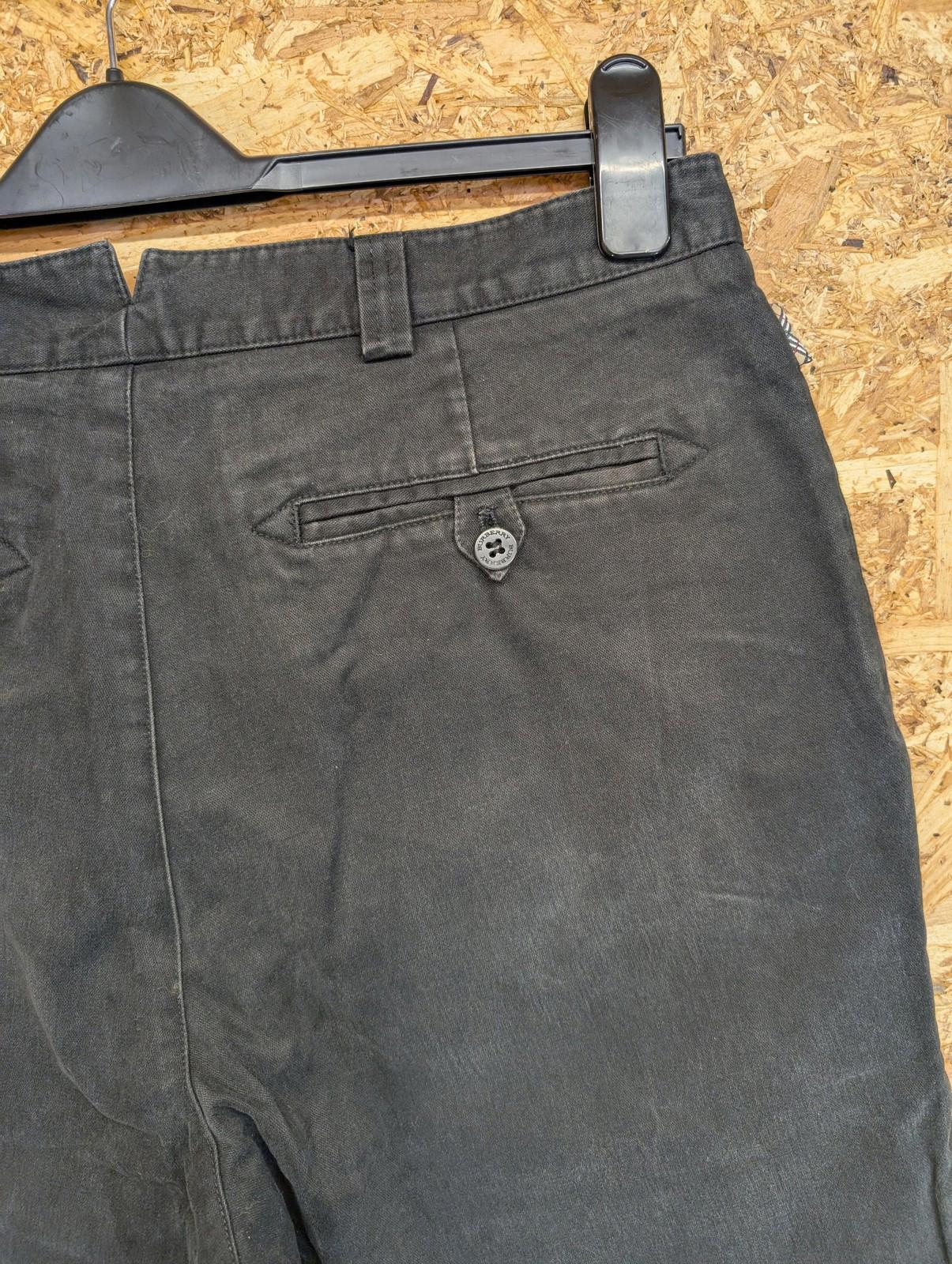 Burberry Trousers UK 14 W32 L29 London Womens Cotton Blend Black Baggy Fit Chino