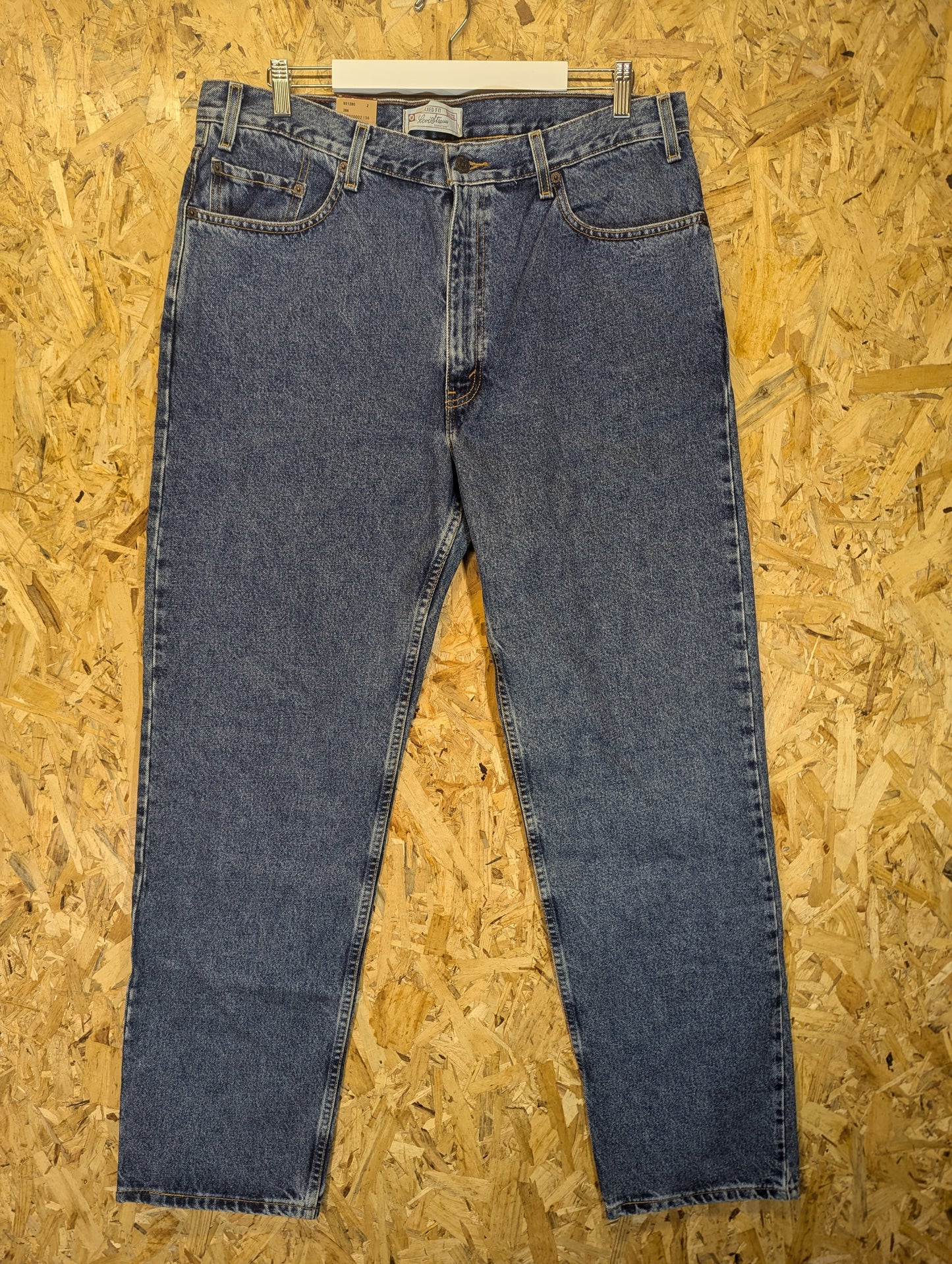 Levis Signature Blue Jeans Relaxed Fit Straight Leg Made Mexico Vintage W36 L34