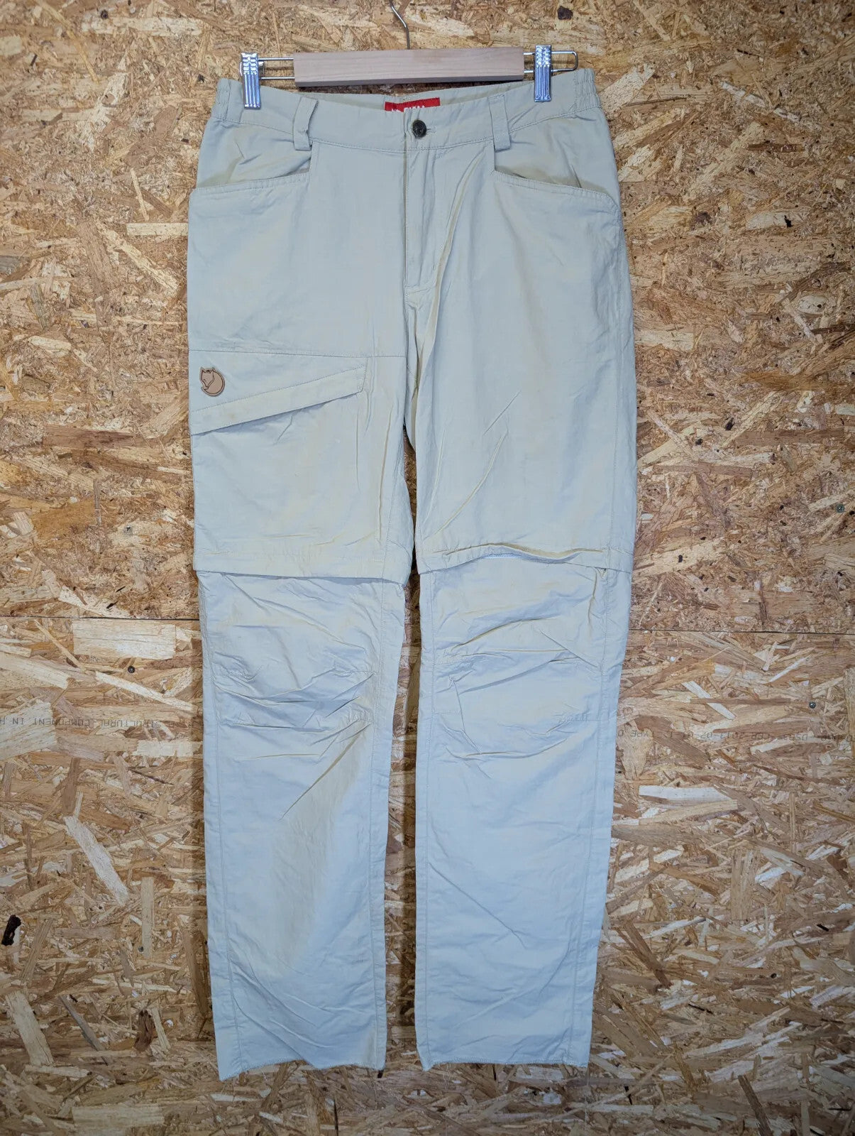 Fjallraven Daloa MT Zip Off Trousers W28 Comfort High Cargo Beige Zip Pockets