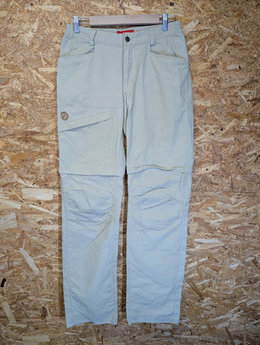Fjallraven Daloa MT Zip Off Trousers W28 Comfort High Cargo Beige Zip Pockets