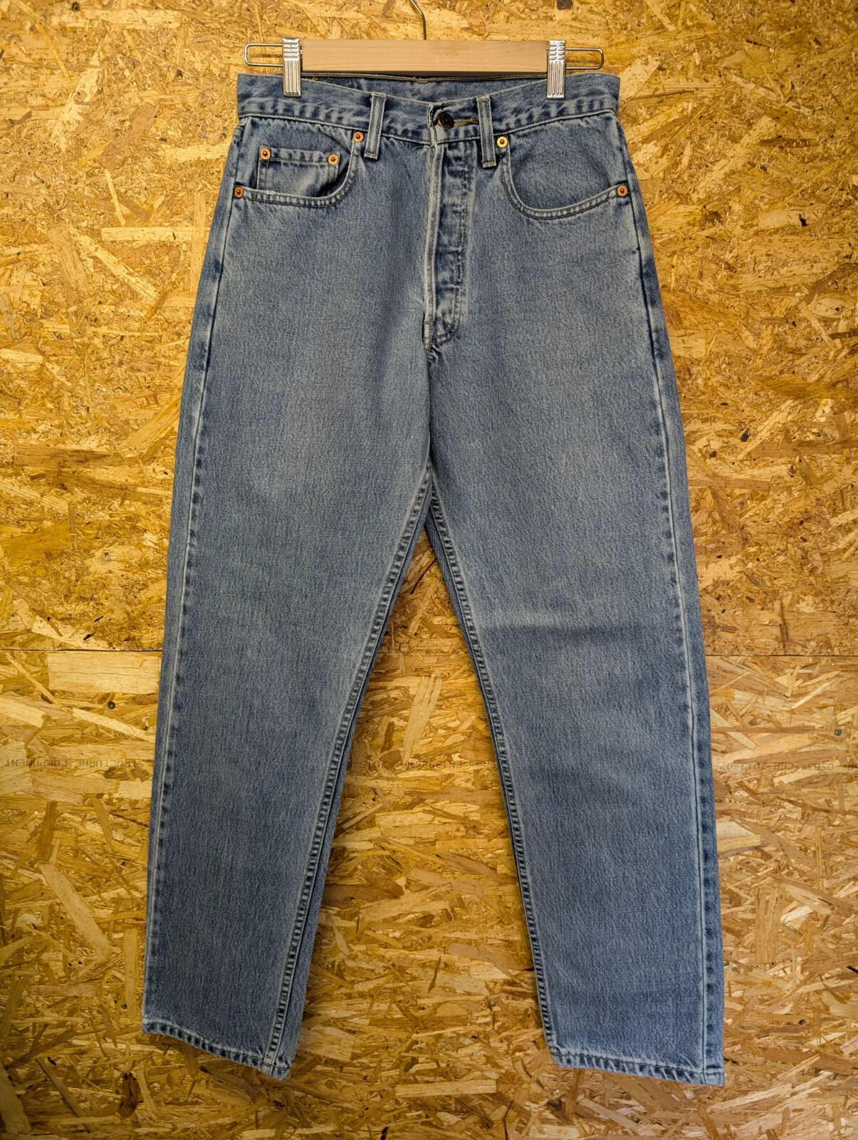Vintage Levis 618 Jeans Mens W30 L32 Blue Denim Straight Leg 90s Orange Tab