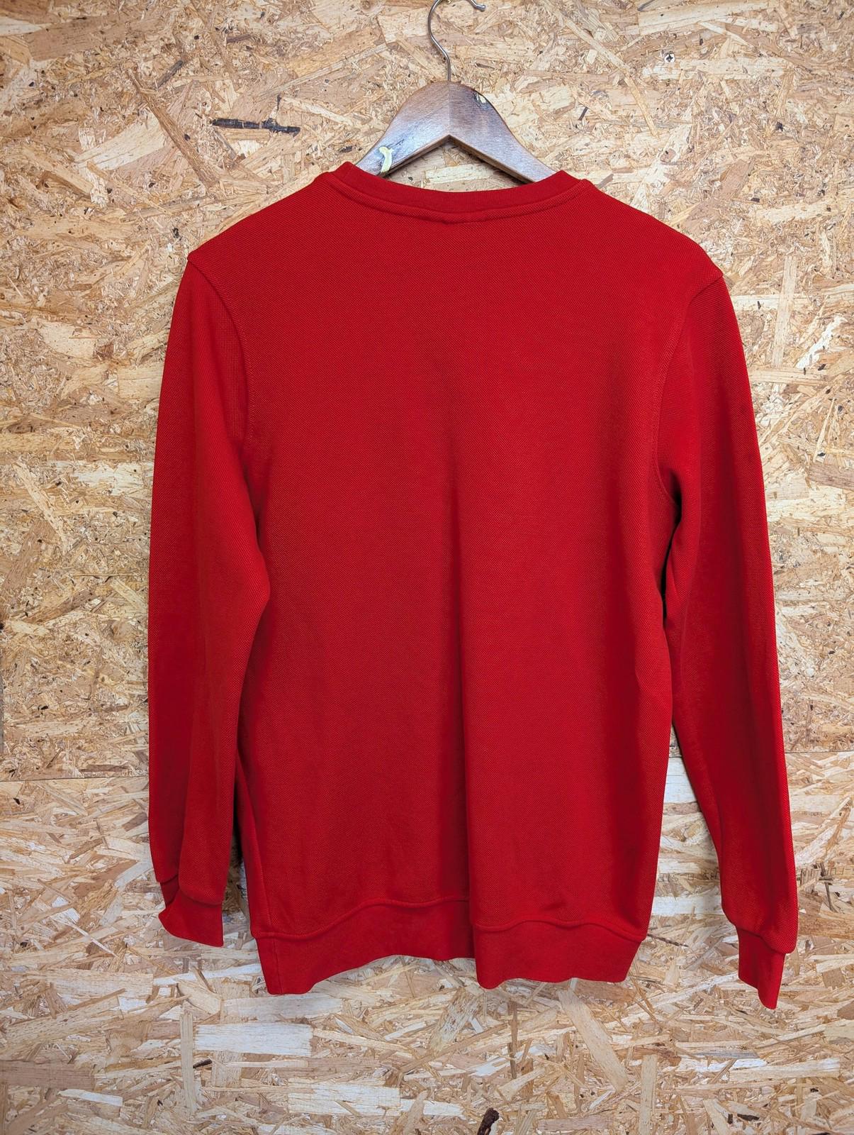 Lacoste Sweatshirt Large Men 5 Crew Neck Cotton Rare Red Croc Logo Casuals Oi