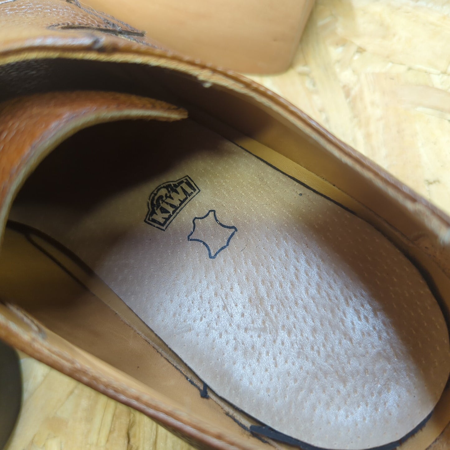 Herring Tiverton Split-Toe Derby Shoes Full Grain Dainite Sole Size 8 UK EUR 42