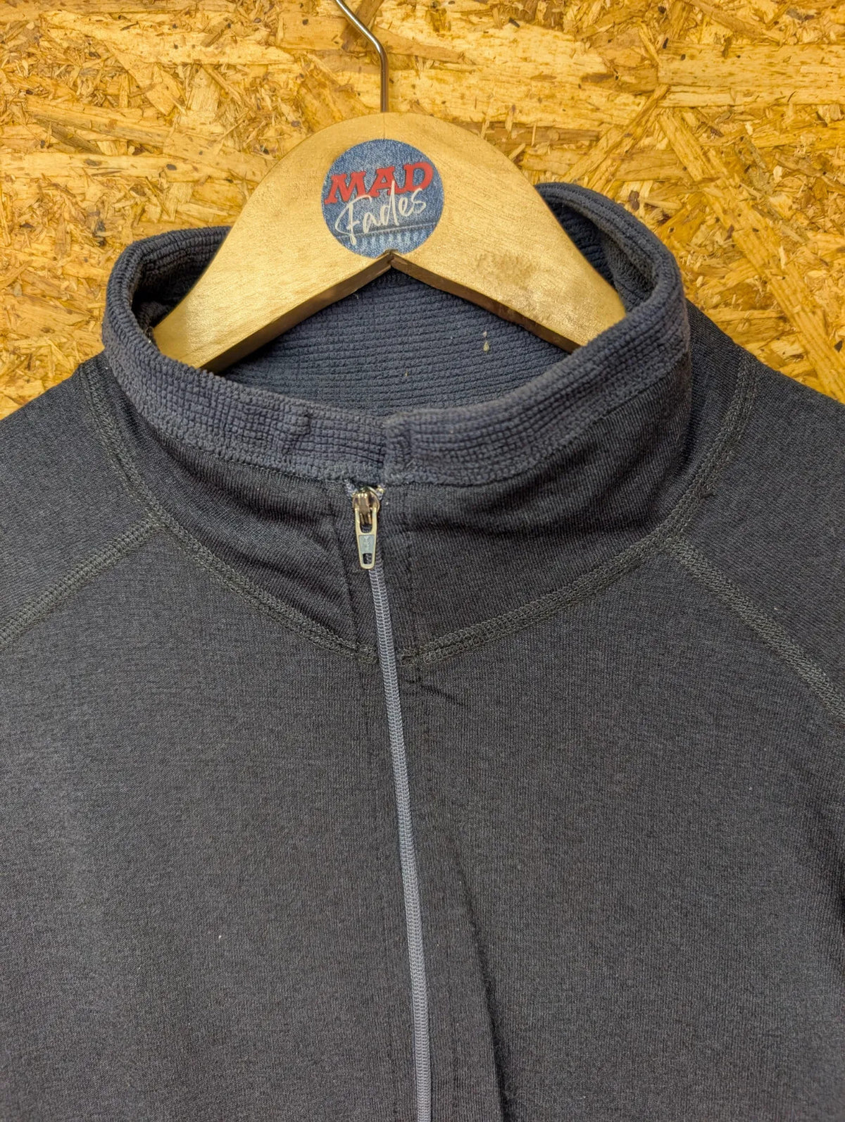 Patagonia 1/4 Zip Lightweight Fleece Mens Medium Navy Blue USA Made Vintage 90s