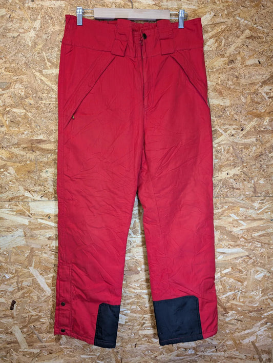 Fjallraven Insulated Trousers Mens W32 L30 Red Cotton Ski Snowboard Ripstop