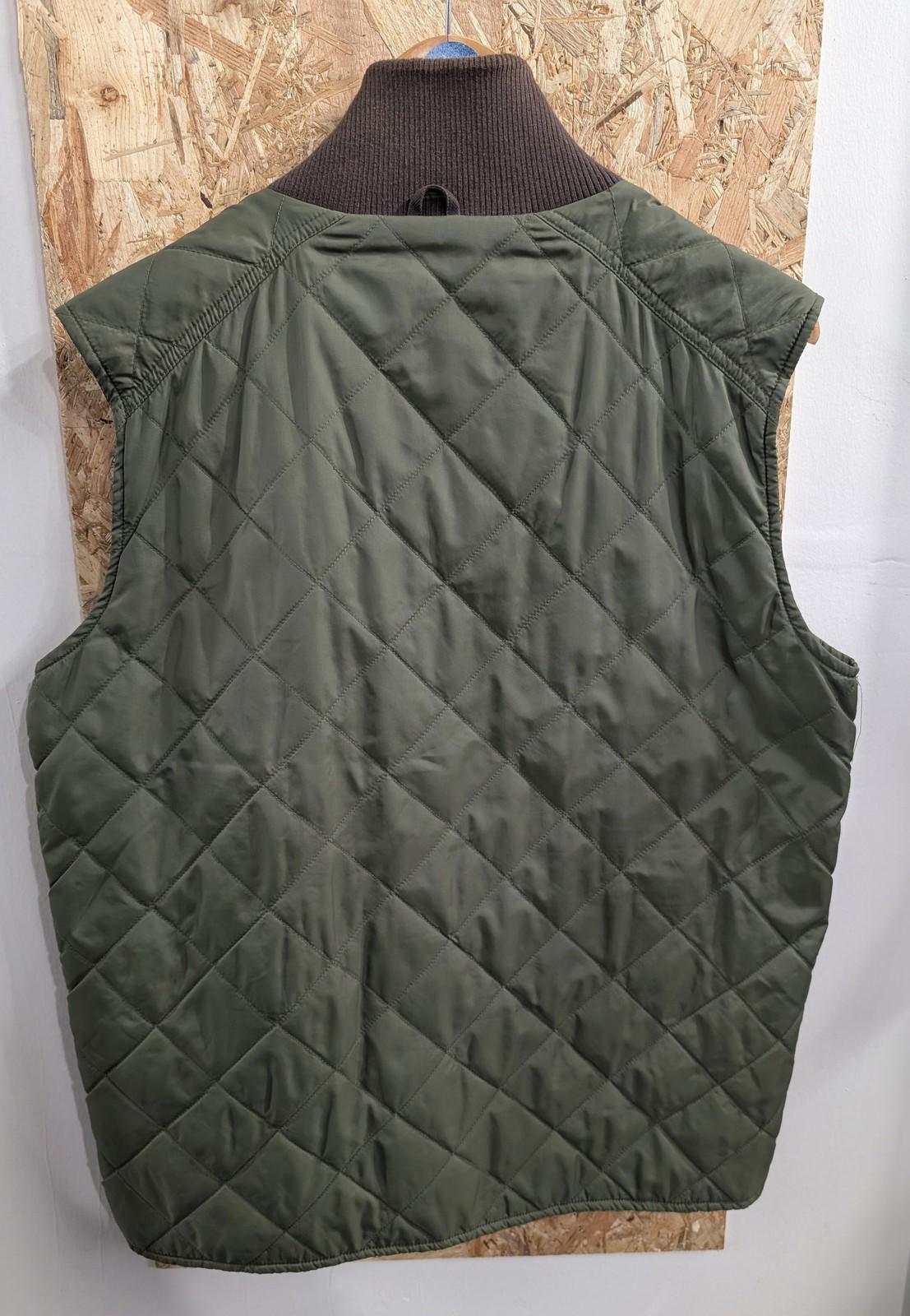 Musto Quilted Gilet Jacket Medium Men Bodywarmer Vest Khaki Green Collared