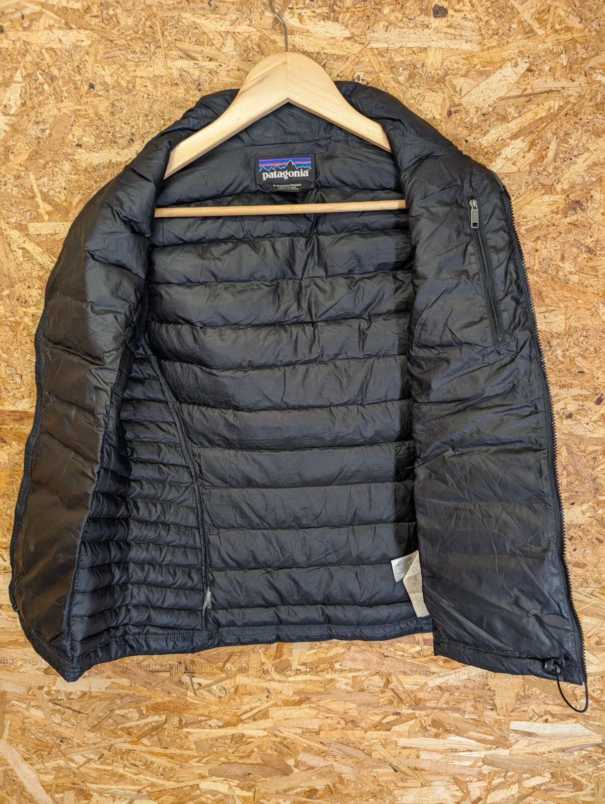 Patagonia Down Sweater Vest Womens Small Black Puffer Gilet Quilted Bodywarmer