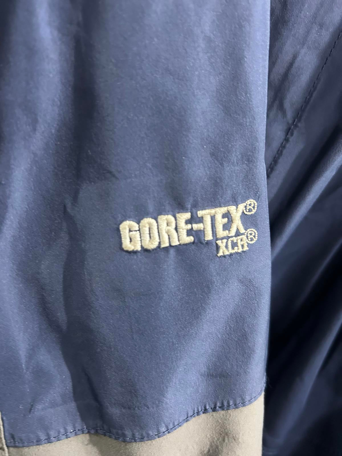 North Face Summit Series Coat Mens Size 2XL Gore-Tex TNF Blue Grey Parka Jacket