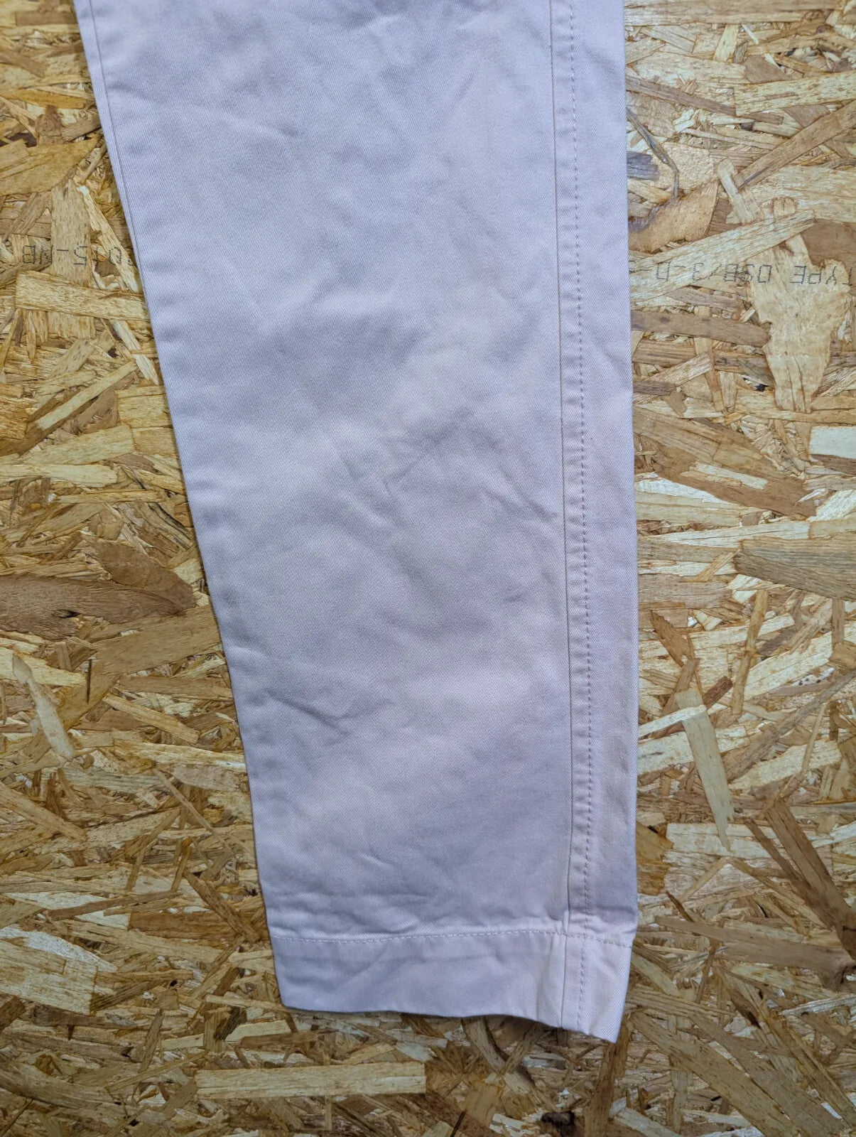 NN07 Chino Jeans Mens W32 L32 Light Pink Cotton Trouser Slim Straight Leg Button