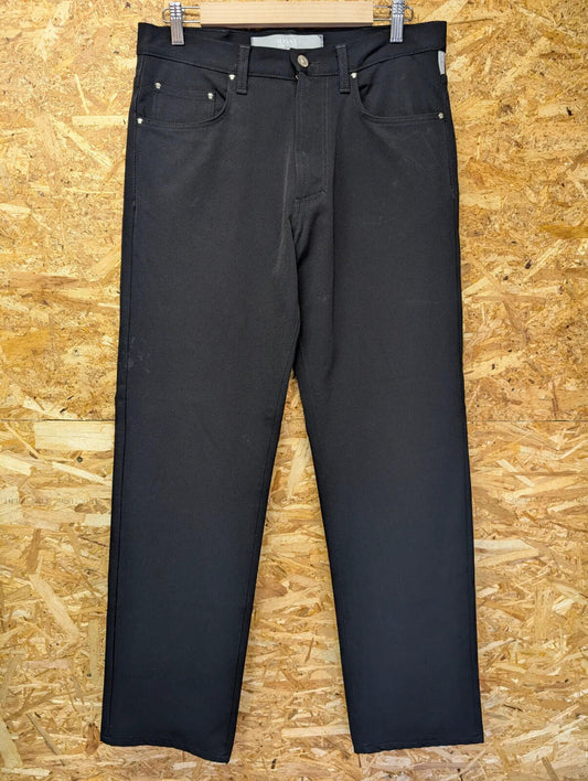 Versace Jeans Couture Trousers Mens W34 L32 Black Stretch Zip Fly Vintage 90s