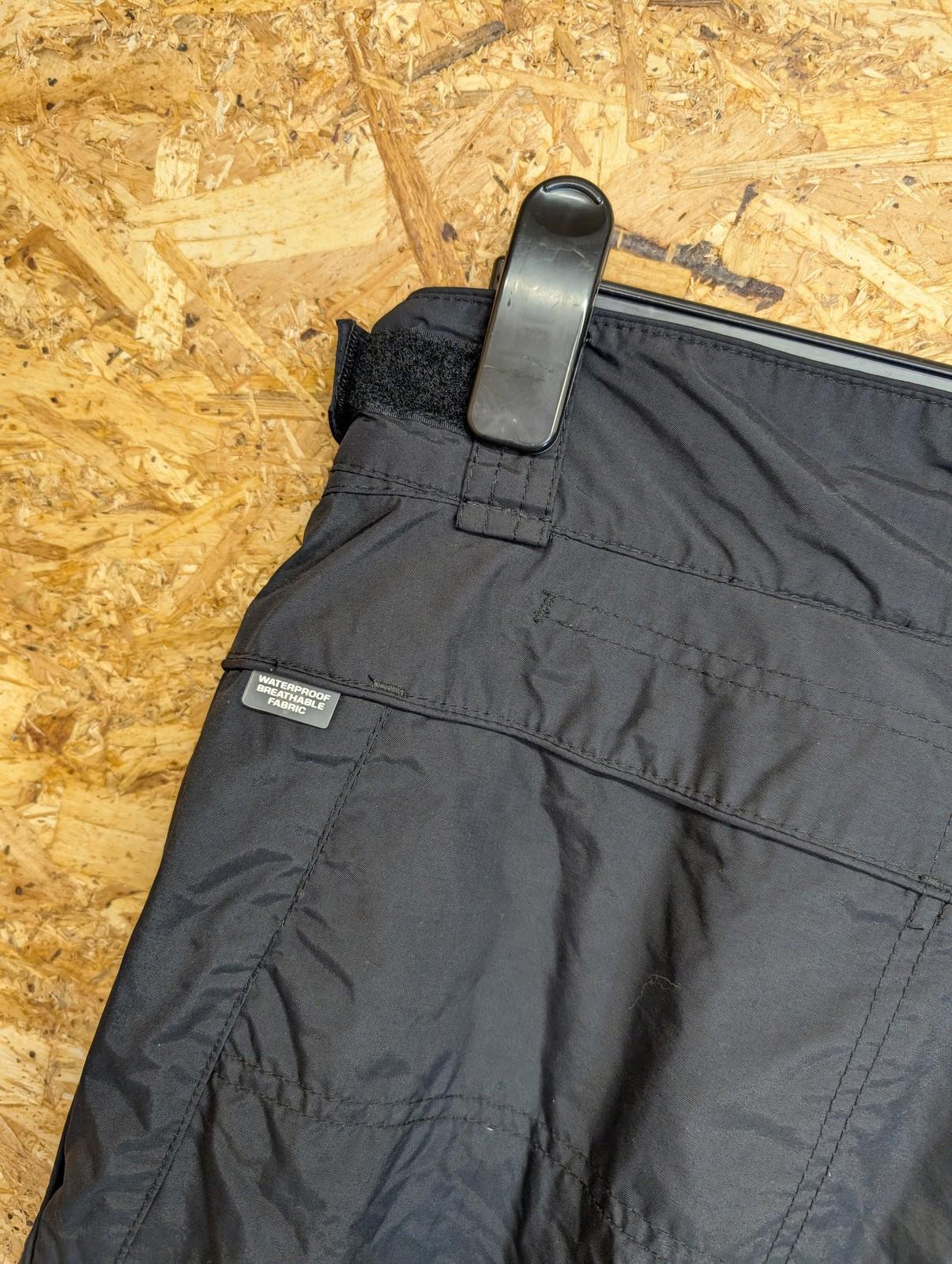 Columbia Ski Trousers Large Men Waterproof Black Nylon Salopette Snowboard