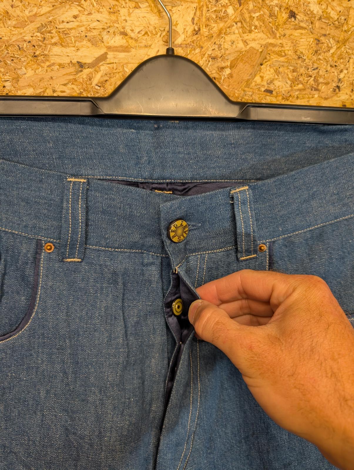 Levis RED Jean Shorts W32 Redline Selvedge Silk Lined Hemp Baggy Japanese Jorts