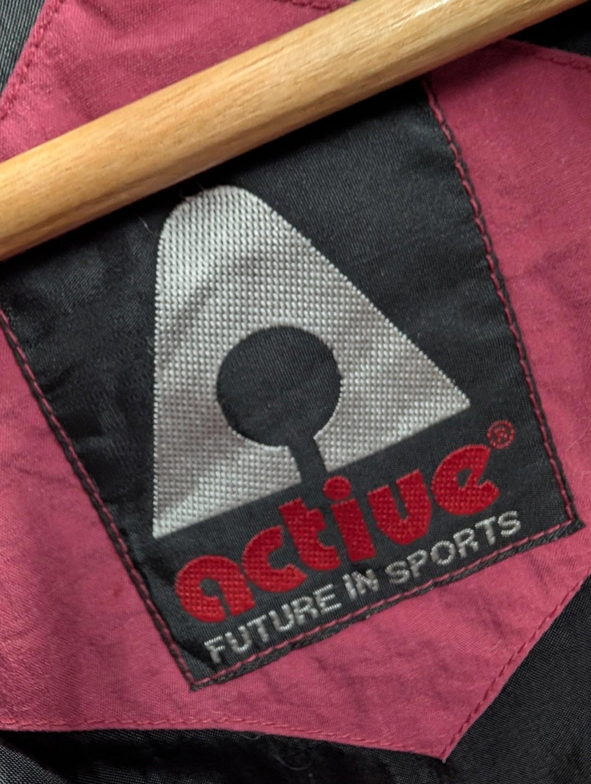 Active Design Anorak Jacket Womens Medium Hooded 90s Outdoor Pink Nylon