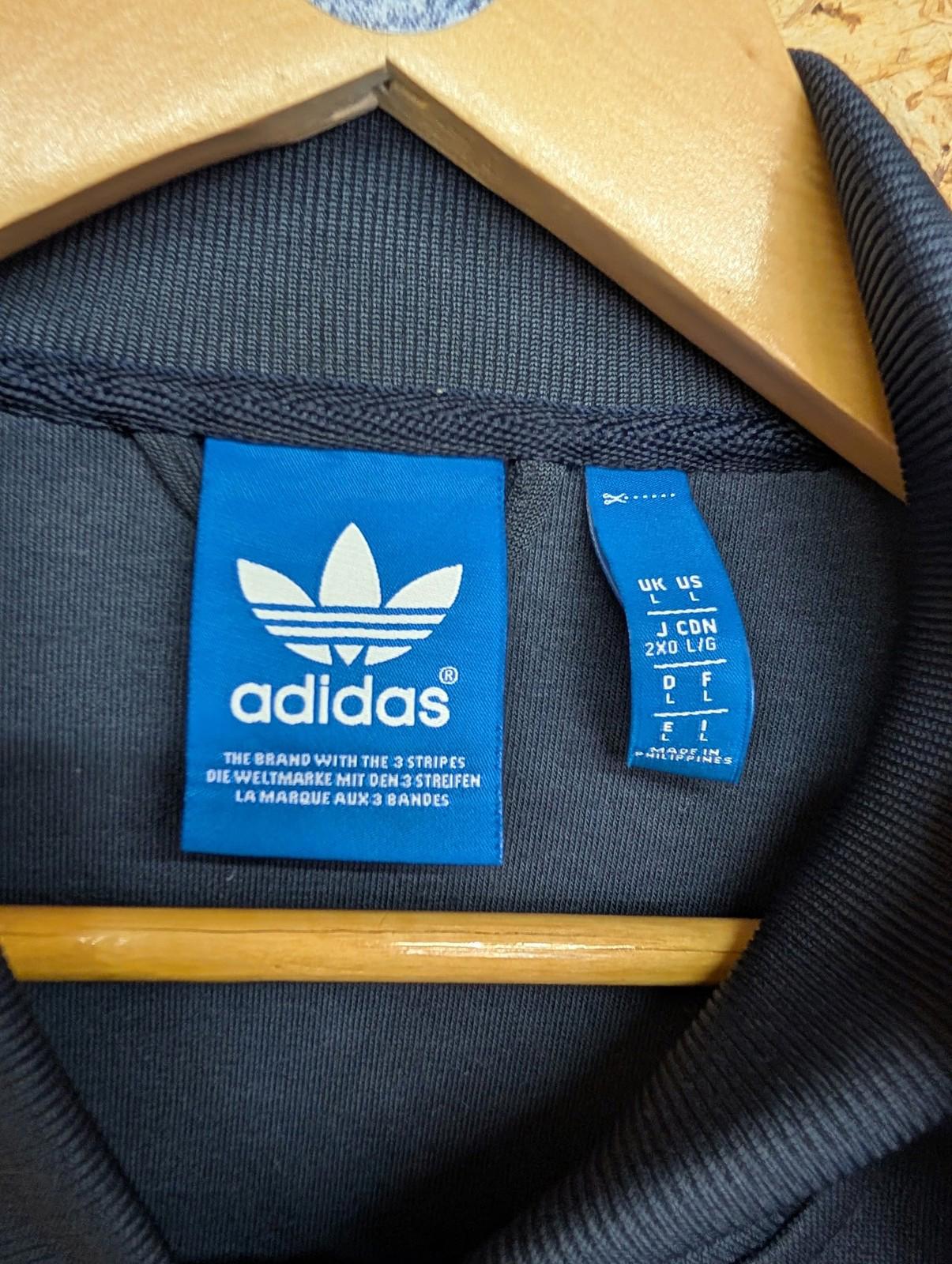 Adidas x Pharrell Williams Jacket Large Men Track Multicoloured Logo Navy Blue