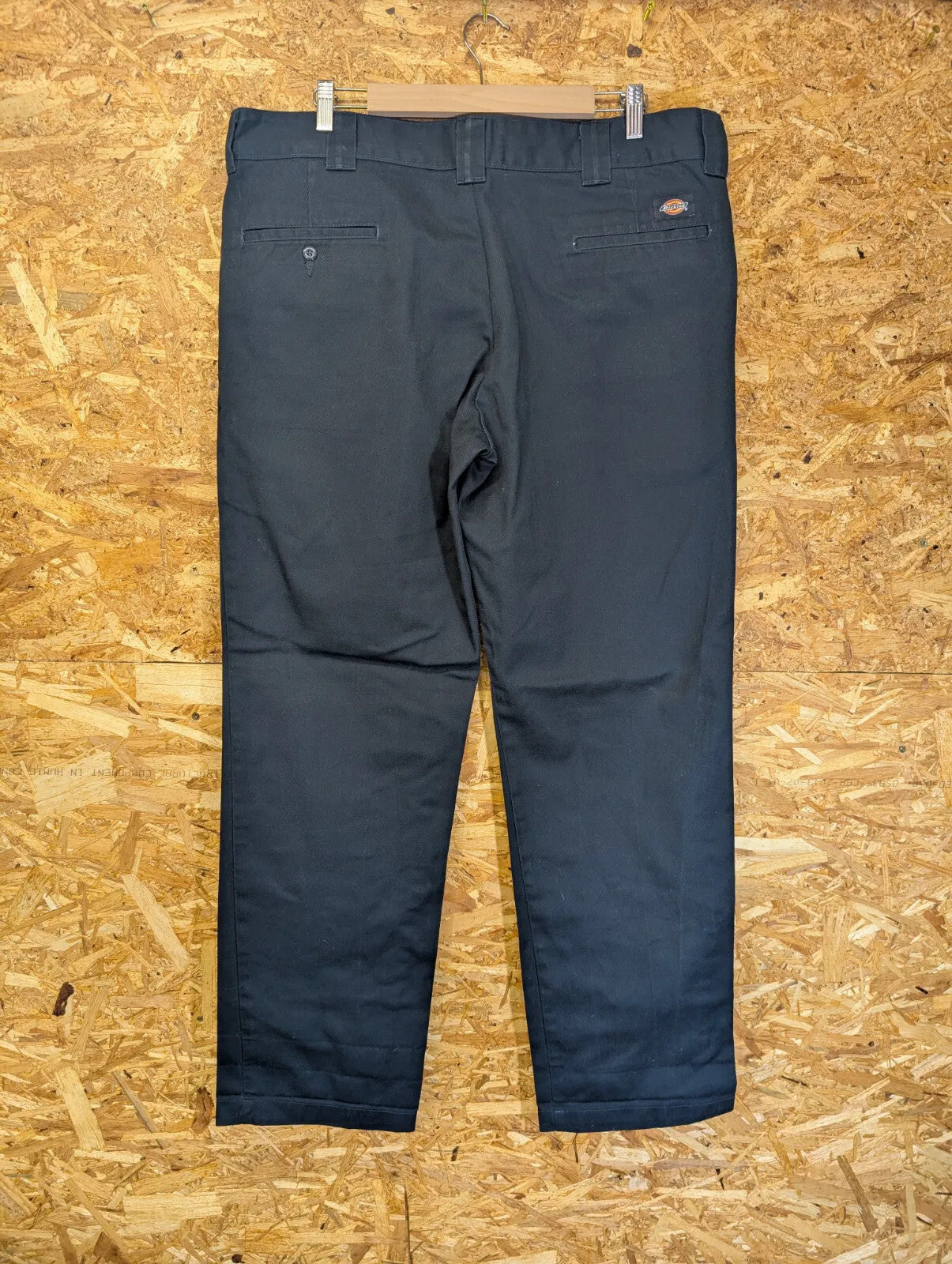 Dickies 874 Skate Trousers Mens W38 L34 Dark Navy Slim Straight Workwear Zip
