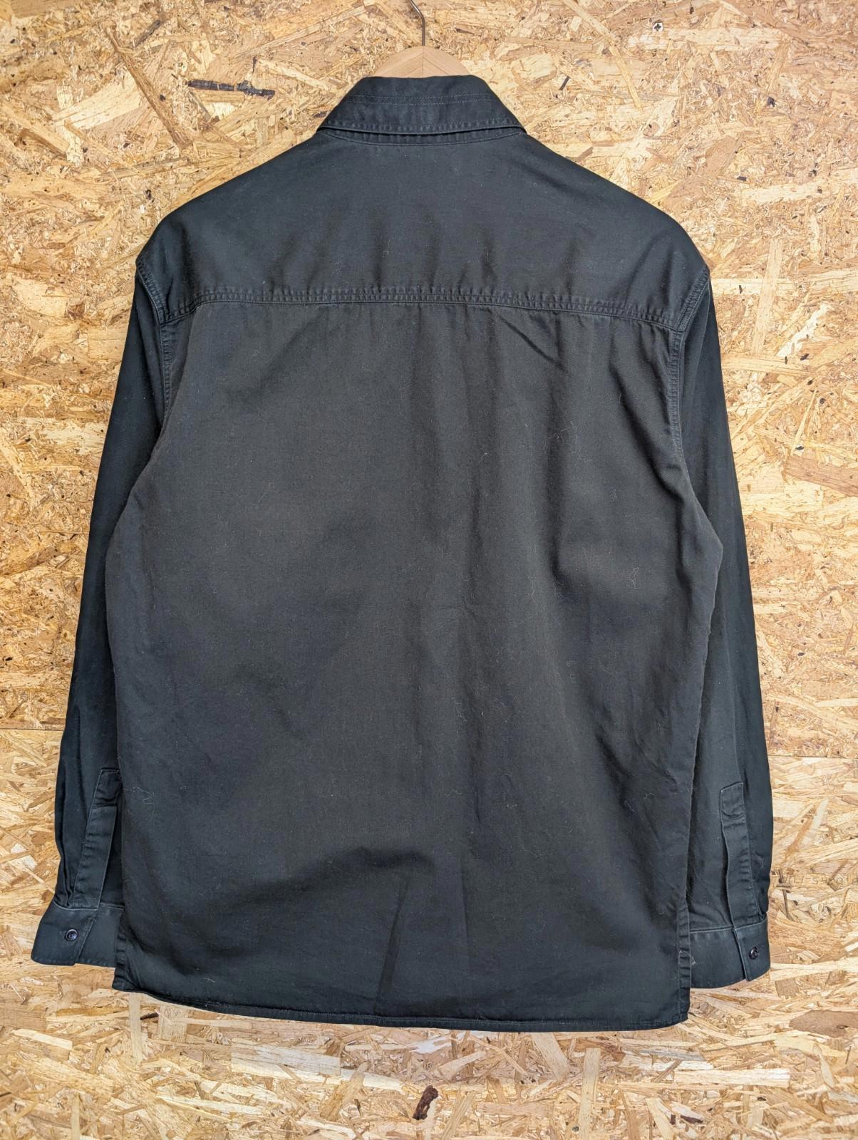 Versace Jeans Couture Overshirt Large Men Black Denim Canvas Vintage 90s Italy