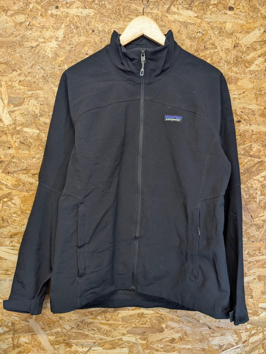 Patagonia Adze Softshell Jacket Women Medium Black Full Zip Stretch Gym Training
