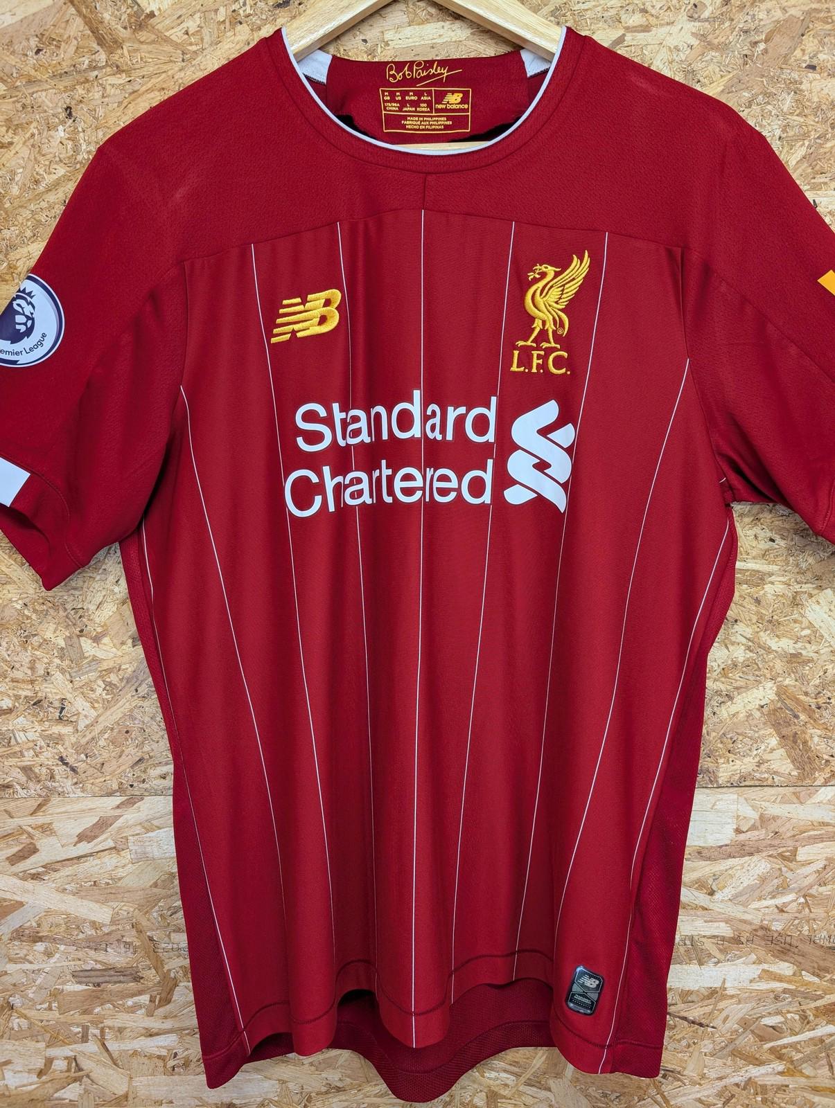 New Balance Liverpool Football Shirt Medium Men 2019/20 Home Kit Red LFC Dunn