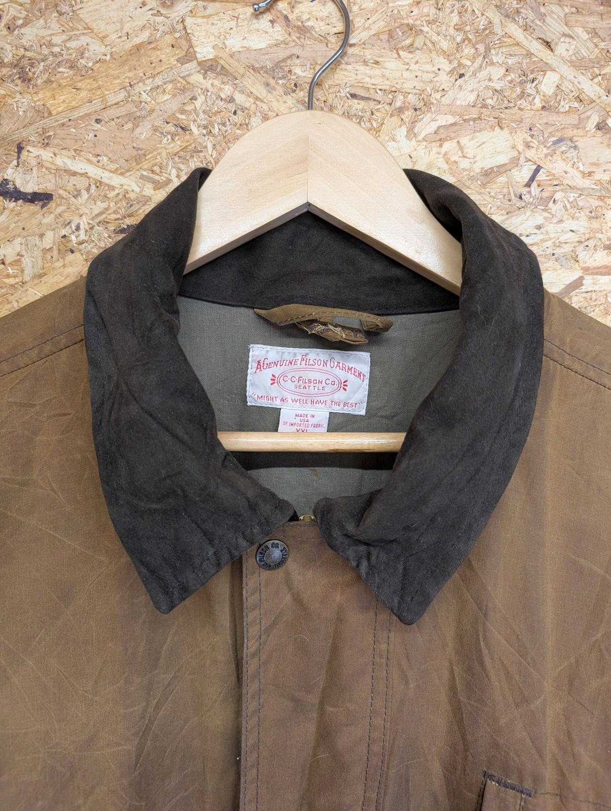 Filson 1442N Jacket XXL Men Outdoor Workwear Brown Waxed Cotton USA Made Oil