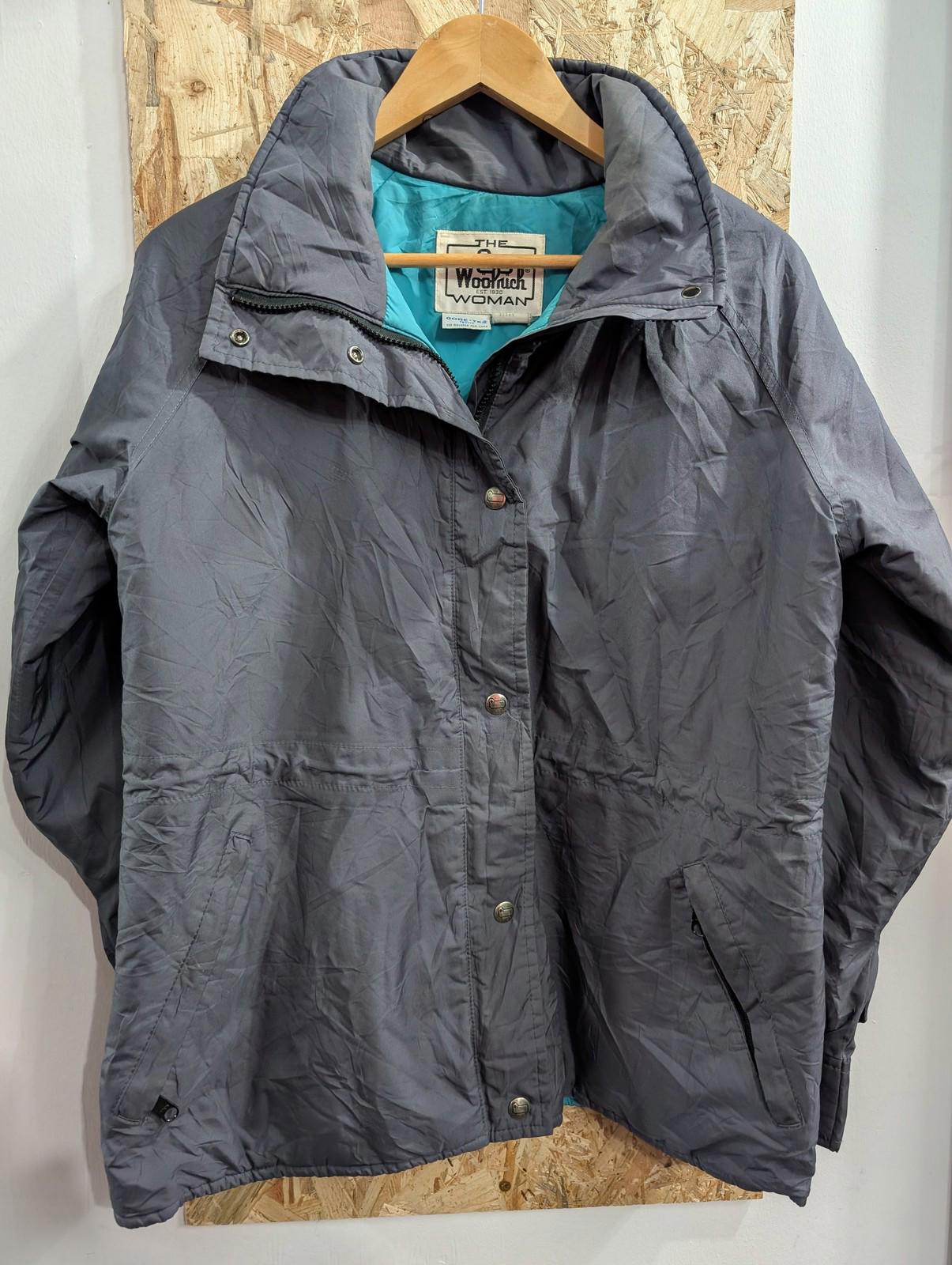 Woolrich Grey Jacket Medium Women Gore-Tex Waterproof Ski Vintage 90s Coat