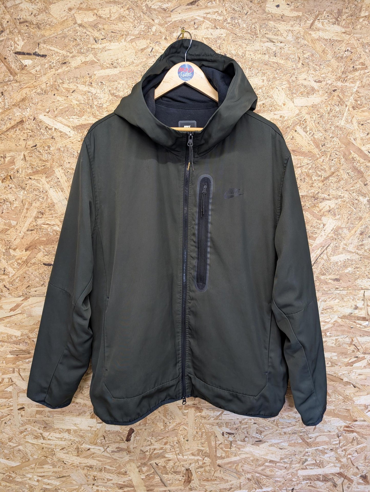 Nike Tech Repel Dark Khaki Green Tracksuit Top Full Zip Hoodie XL