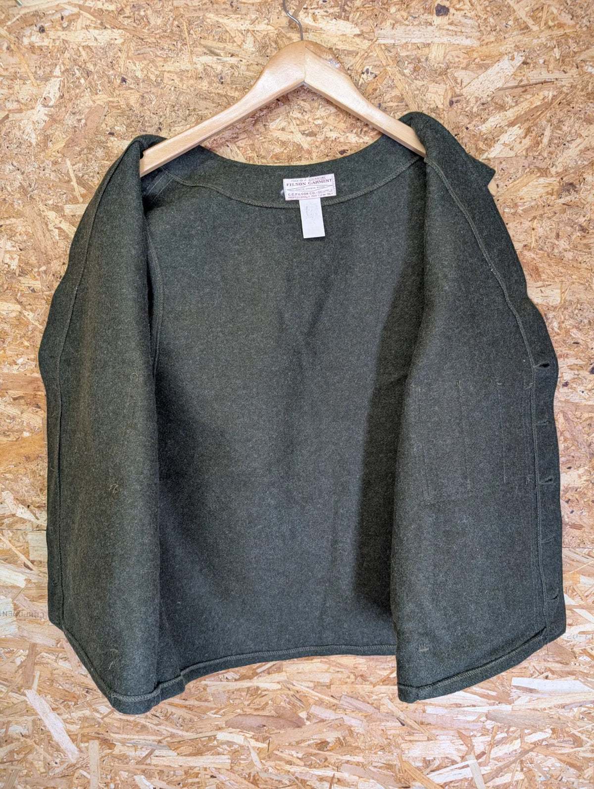 Filson Mackinaw Wool Vest 2XL 48 Forest Green Body Warmer USA USA Made Heritage