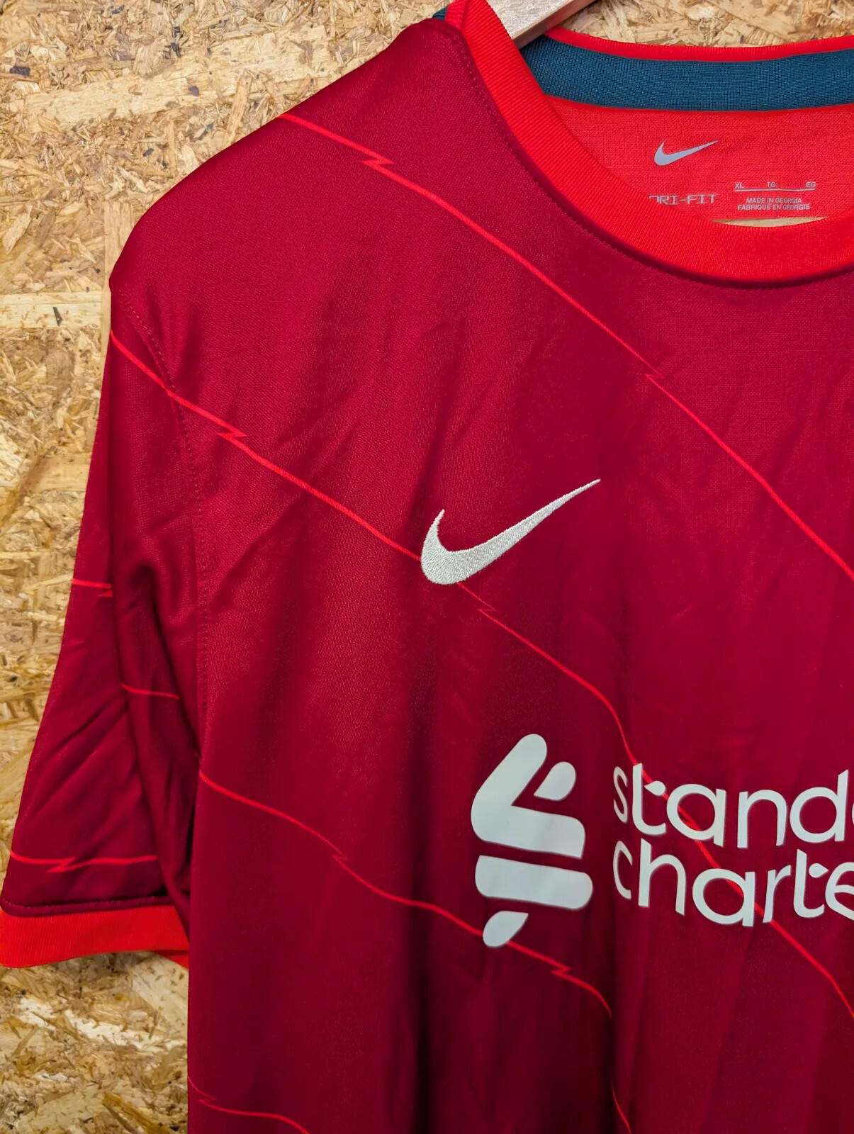 Nike Liverpool 2022 Home FC Football Shirt Mens XL Red Dri FIT Short Sleeve